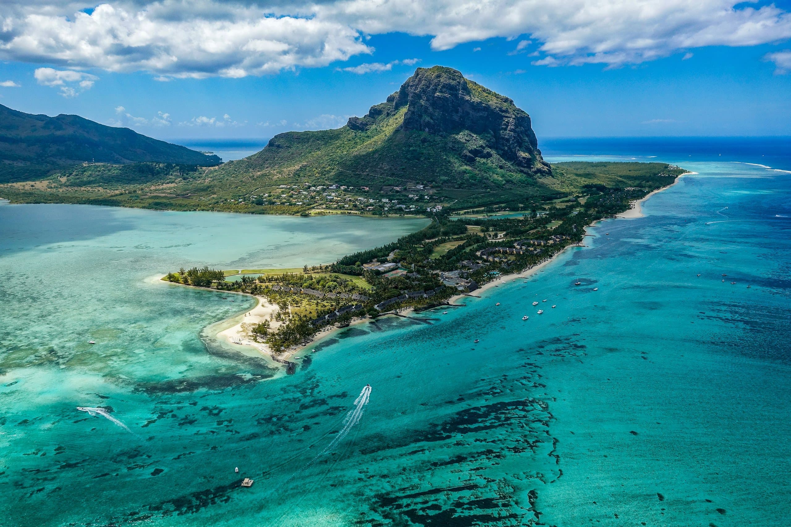 Vue du Morne à l’Île Maurice