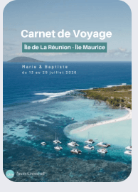 Couverture d’un carnet de voyage personnalisé